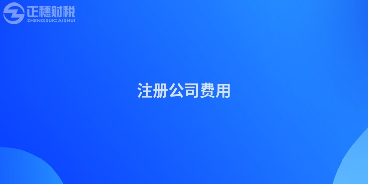 注册公司费用