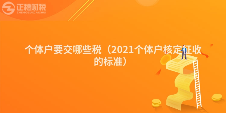 个体户要交哪些税（2021个体户核定征收的标准）