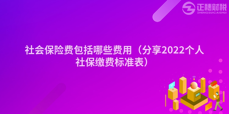 社会保险费包括哪些费用（分享2022个人社保缴费标准表）